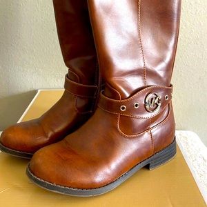 GIRLS Michael Kors Boots - Size 13 Heather Cognac